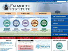 Tablet Screenshot of falmouthinstitute.com